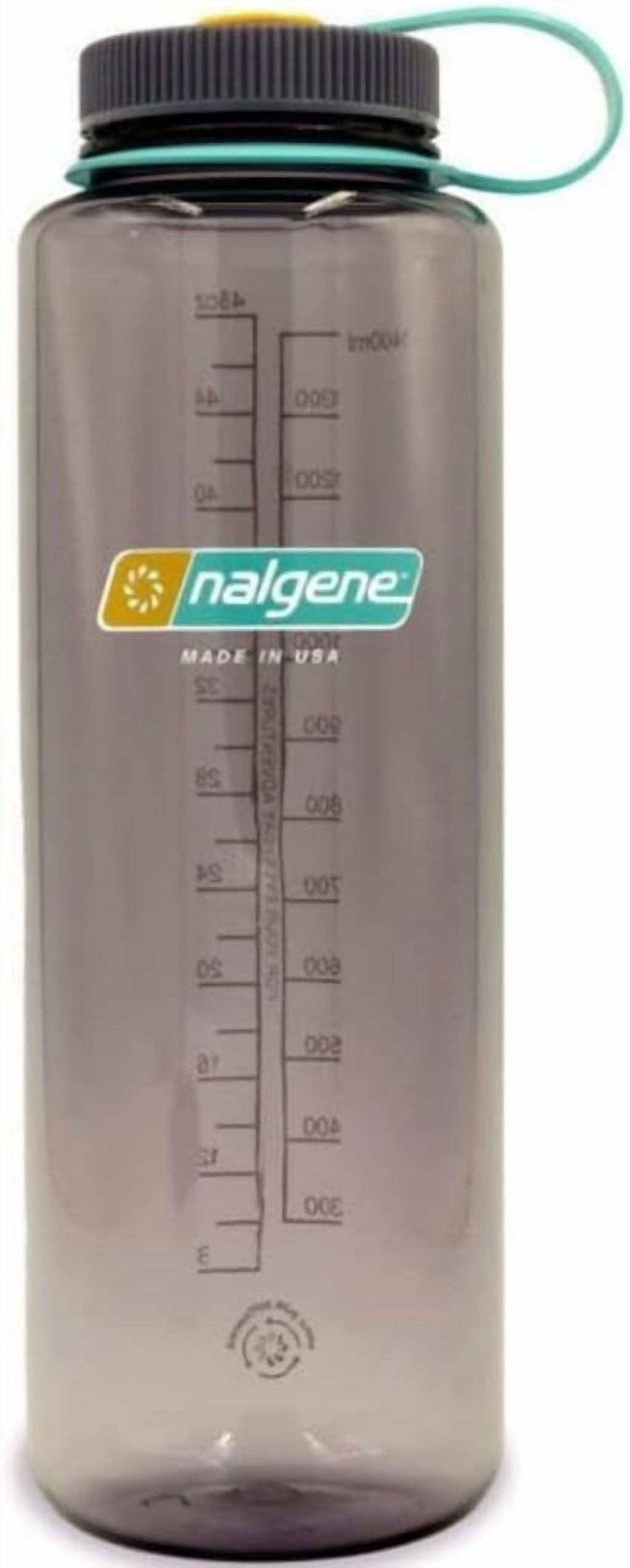Nalgene Sustain Tritan BPA-Free Water  Made with Material Derived from 50% Plastic Waste (using ISCC certified mass balance), 48 OZ, Wide Mouth, Aubergine C148C