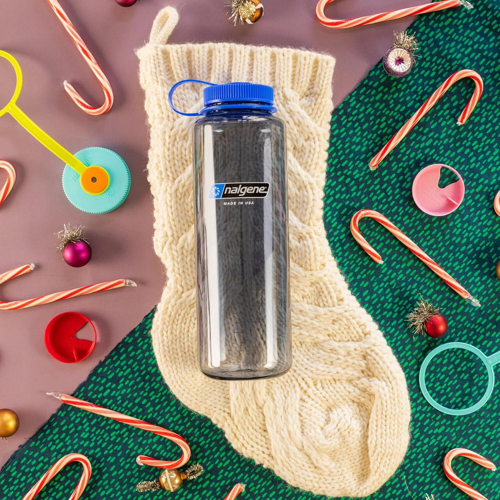 Nalgene Sustain Tritan BPA-Free Water  Made with Material Derived from 50% Plastic Waste (using ISCC certified mass balance), 48 OZ, Wide Mouth, Aubergine C148C