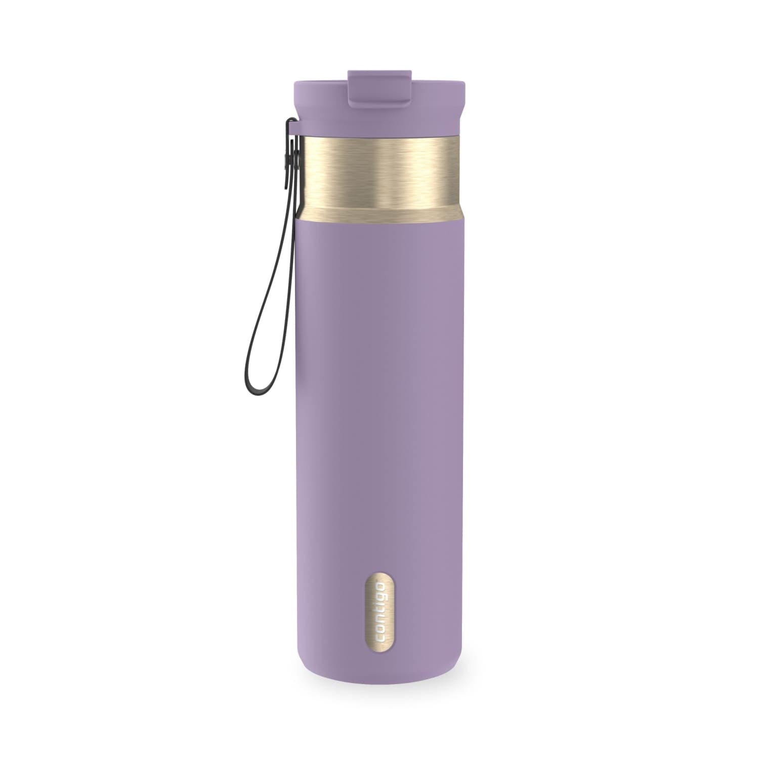 Contigo DualSip 24 oz Leakproof Insulated Water Bottle with Carrying Strap and 2-Way Lid C041V