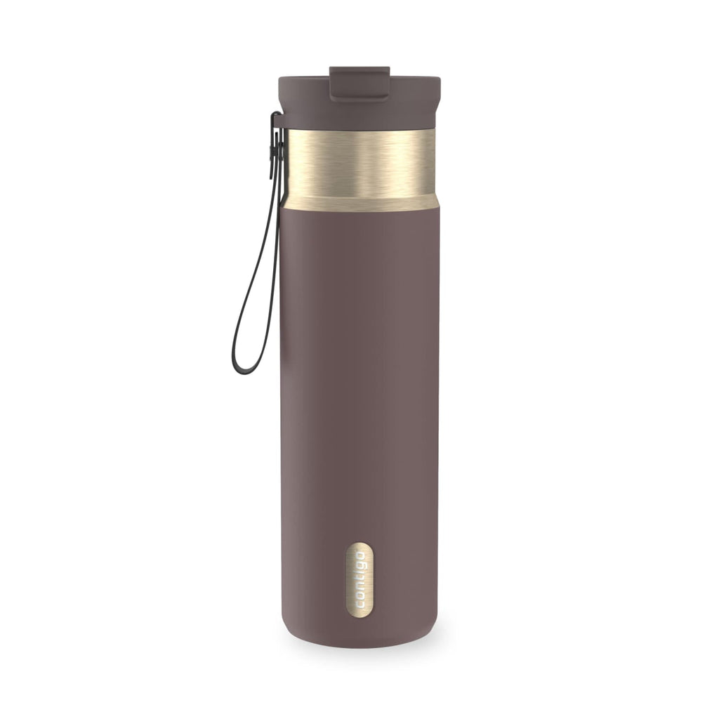 Contigo DualSip 24 oz Leakproof Insulated Water Bottle with Carrying Strap and 2-Way Lid C041V