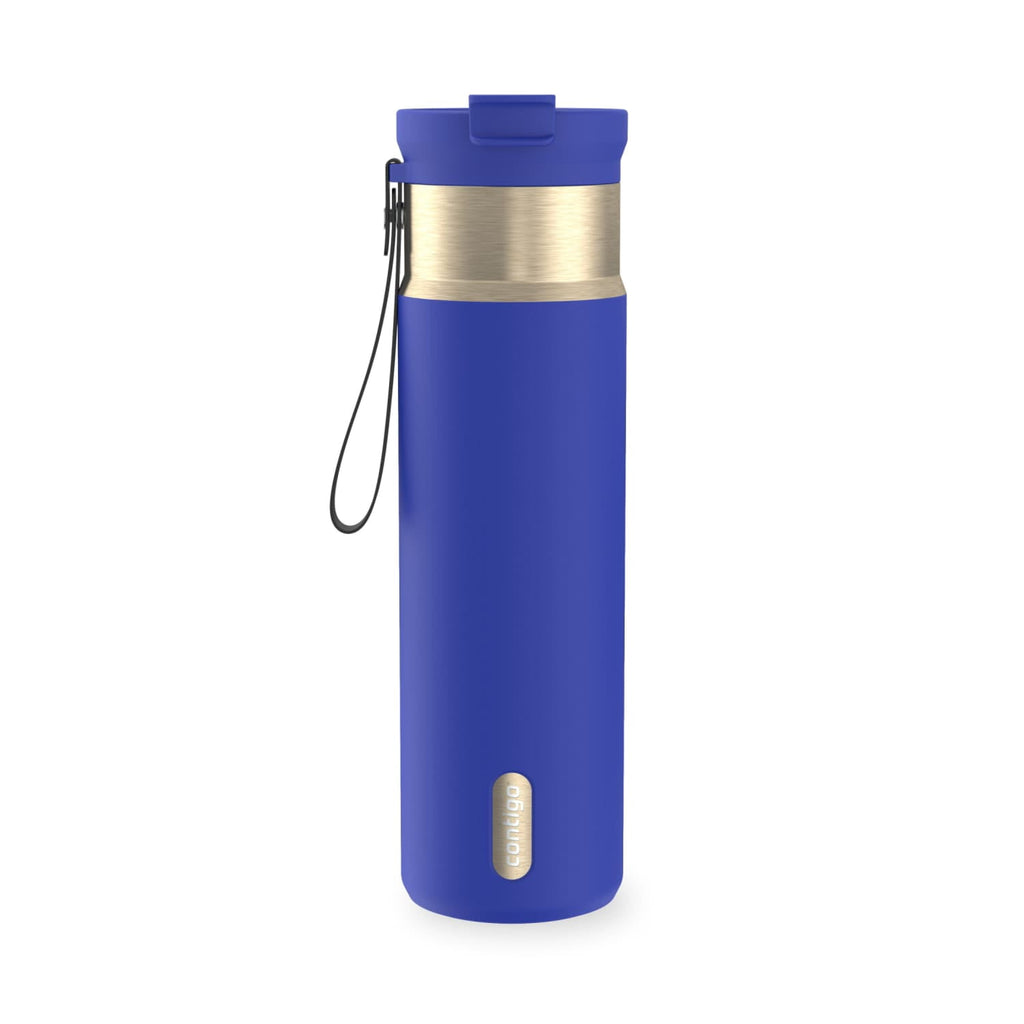 Contigo DualSip 24 oz Leakproof Insulated Water Bottle with Carrying Strap and 2-Way Lid C041V