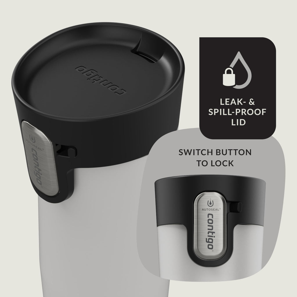 Contigo AUTOSEAL West Loop Vacuum-Insulated Stainless Steel Travel Mug with Easy-Clean Lid, 12oz C055C