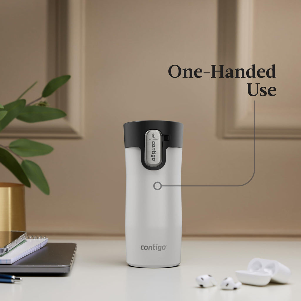 Contigo AUTOSEAL West Loop Vacuum-Insulated Stainless Steel Travel Mug with Easy-Clean Lid, 12oz C055C