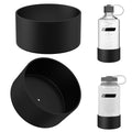 Linkidea 2 Pack Water Bottle Boot Compatible with Nalgene Sustain Wide Mouth 32oz/48oz, Narrow Mouth 32oz, Silicone Anti-Slip Bottle Bottom Bumper Protector (Black) C218M
