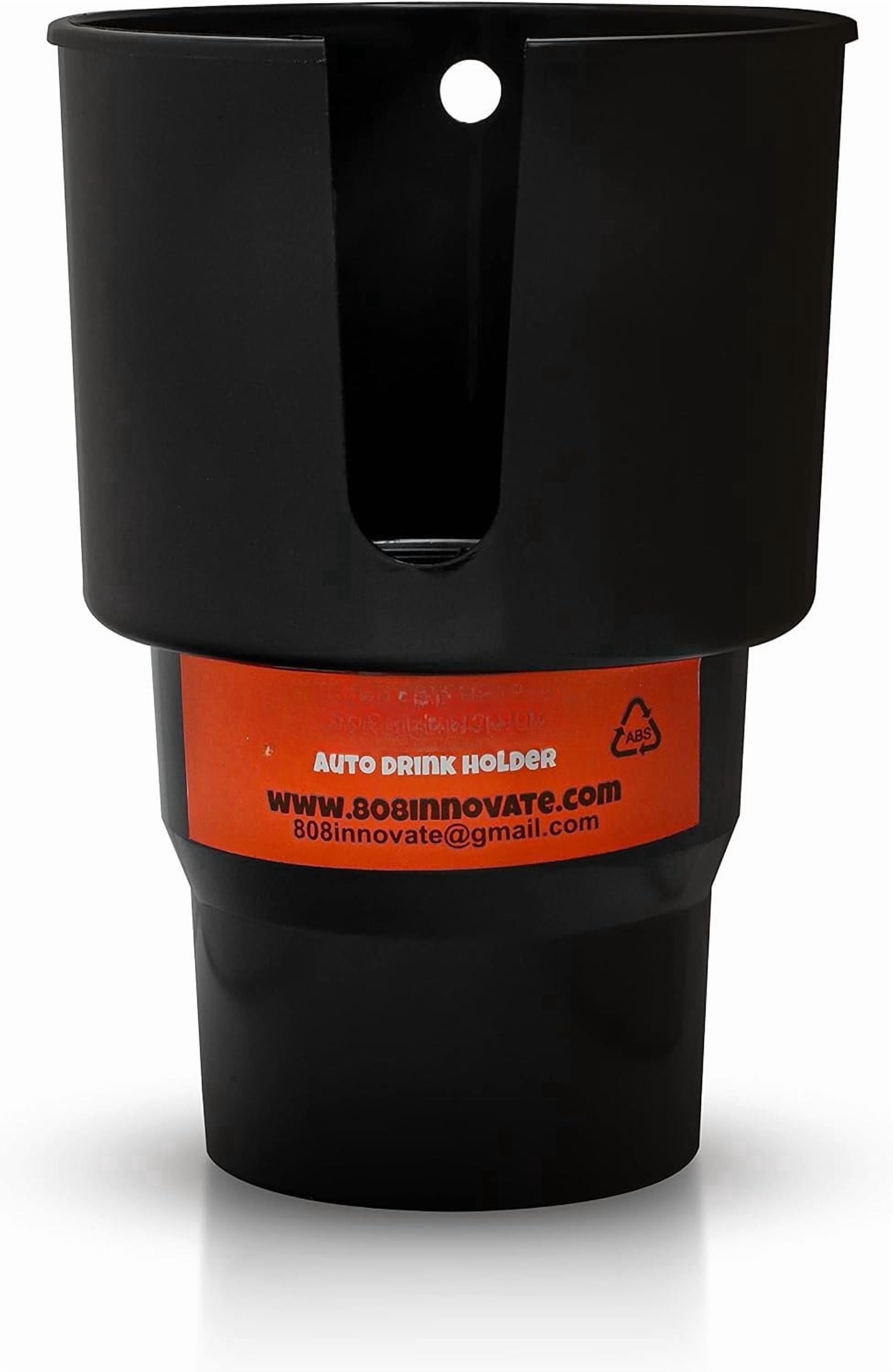 Cup Holder Expander - Fits Hydro Flasks 32/40 oz, Nalgene,  &amp; Large Bottles up to 3.8  Wide - for  up to 3.2  Wide - Black C226Z