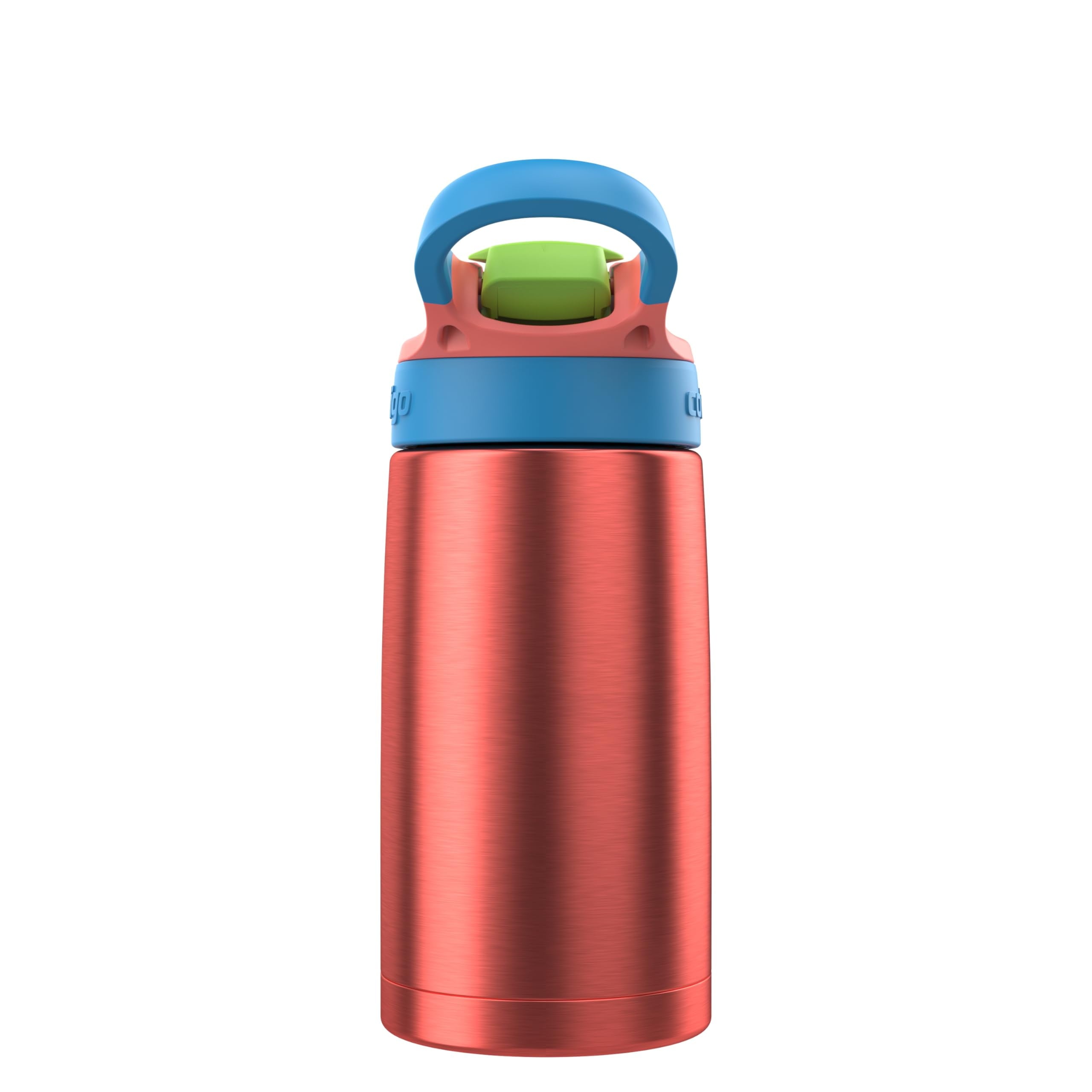 Contigo AUTOSPOUT Water Bottle, 13 oz, Coral Blue/Poppy C083U