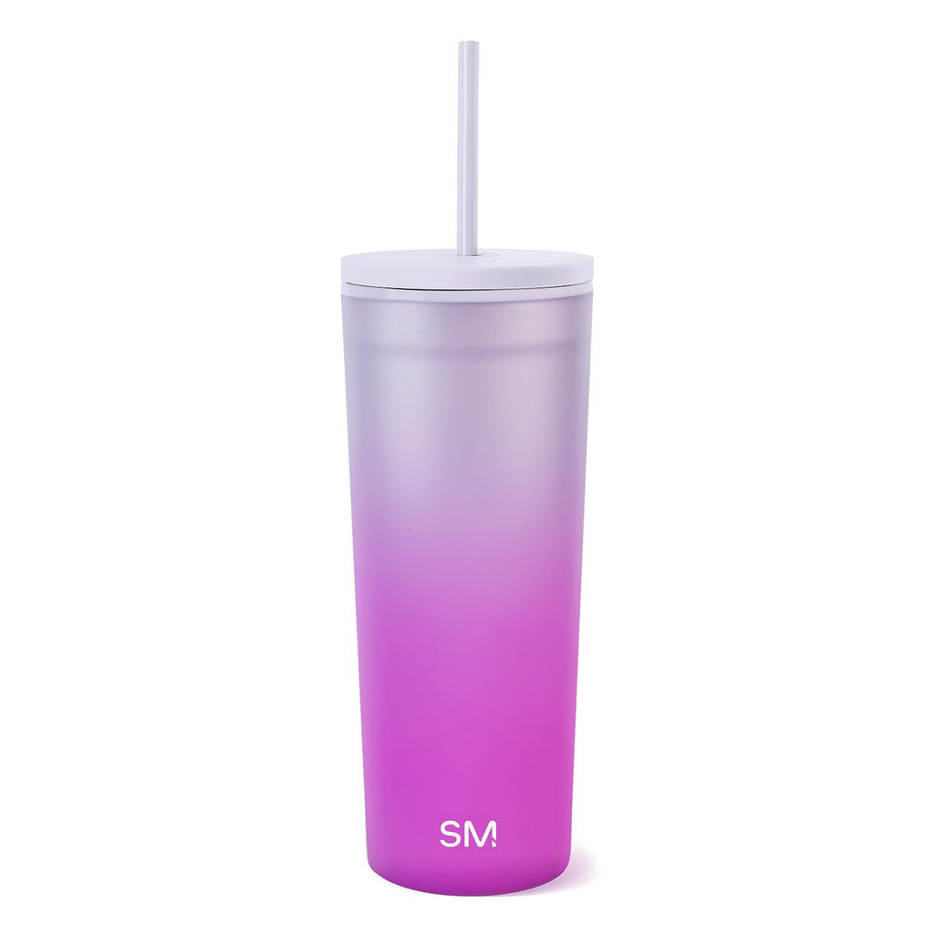 Simple Modern 24 fl oz Double Wall Plastic Classic Tumbler with Straw|Opalescent C393C
