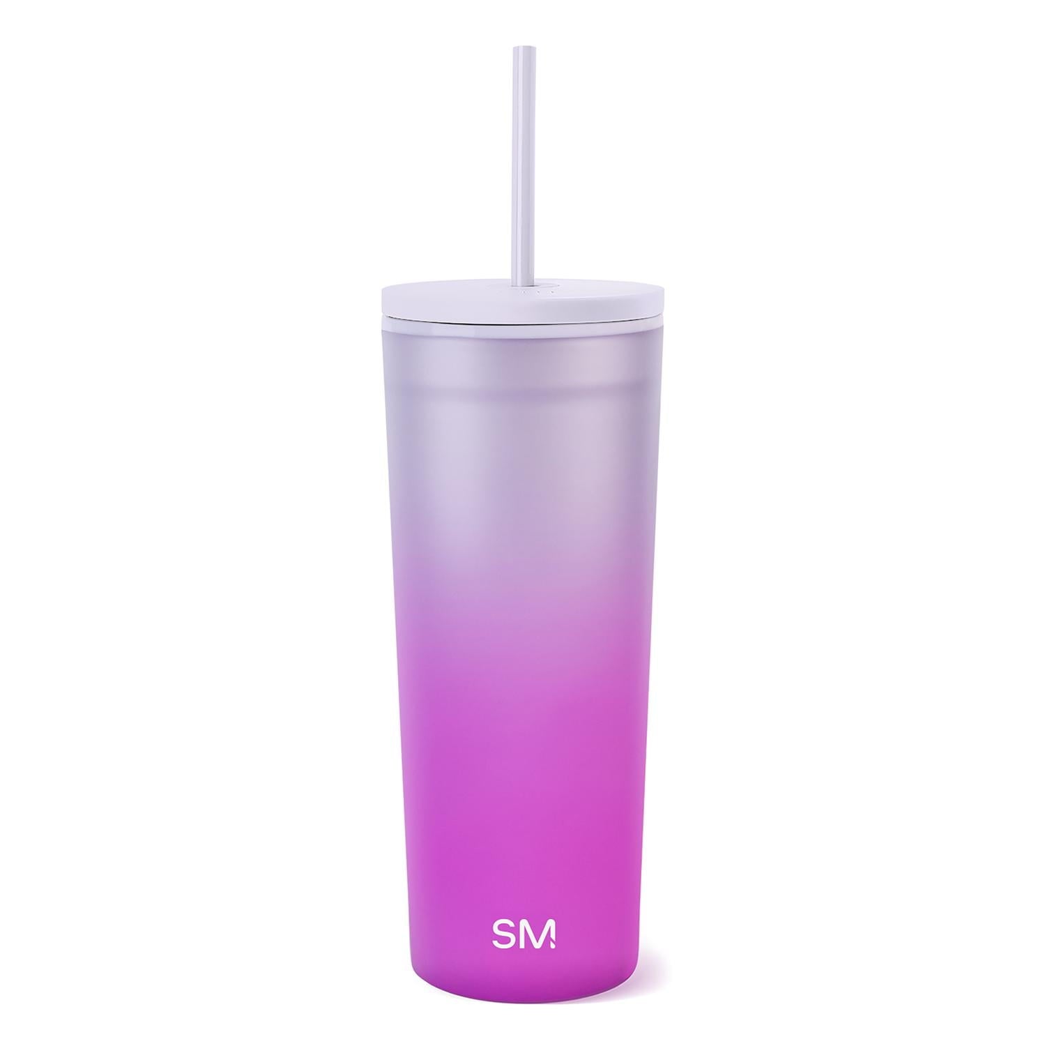 Simple Modern 24 fl oz Double Wall Plastic Classic Tumbler with Straw|Opalescent C393C