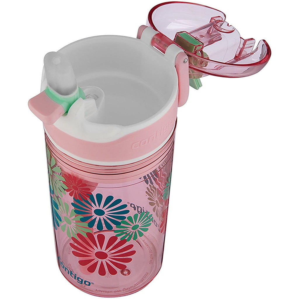 Contigo 13 oz. Kid's Snack Hero Drink Tumbler - Ballet Slipper Pink with Flowers C097B