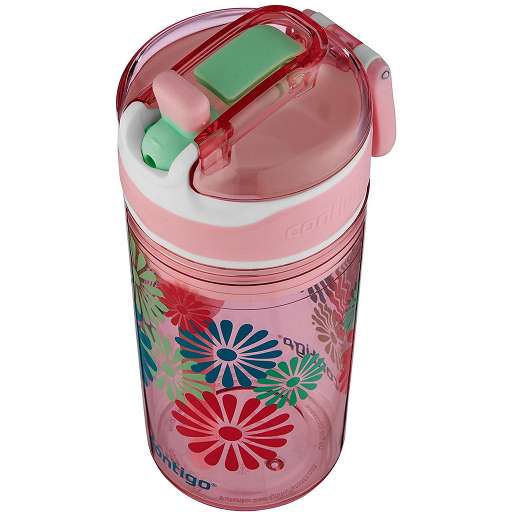 Contigo 13 oz. Kid's Snack Hero Drink Tumbler - Ballet Slipper Pink with Flowers C097B
