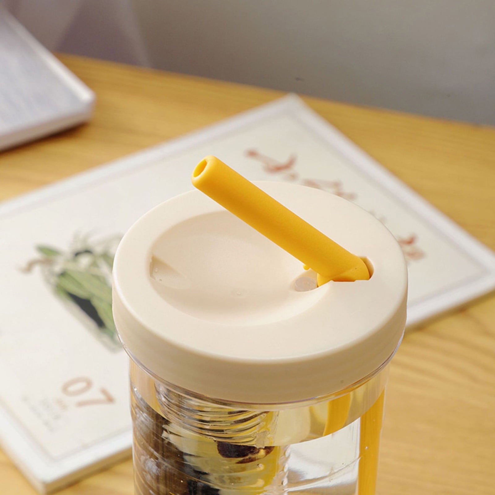 AURIGATE Simple Modern Plastic Tumbler with Lid and Straw Reusable BPA Free Iced Coffee Cups Double Wall Smoothie Cup Gifts for Women Men Him Her Classic Collection C443P
