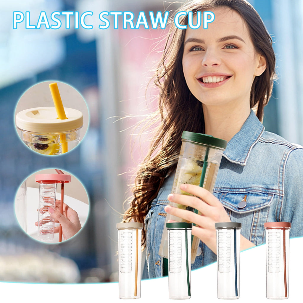 AURIGATE Simple Modern Plastic Tumbler with Lid and Straw Reusable BPA Free Iced Coffee Cups Double Wall Smoothie Cup Gifts for Women Men Him Her Classic Collection C443P