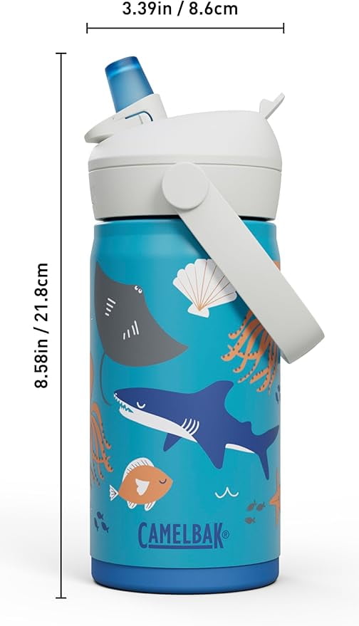 Camelbak Thrive™ Flip Straw Kids Stainless 12oz Water Bottle, Dino Jam C311A