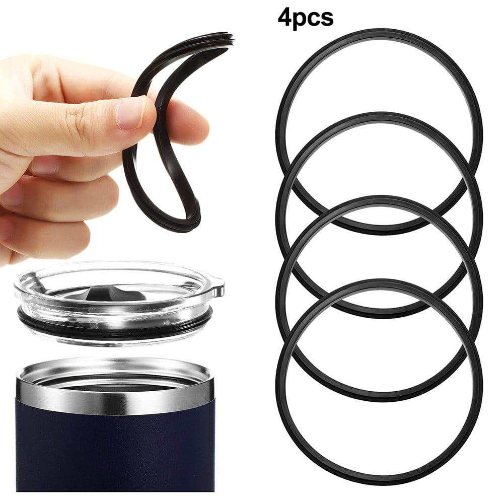 4 Pack Gaskets Compatible for Contigo Snapseal Byron Travel Mug 16oz &amp; 20oz, Replacement Rubber Seal for Contigo Snapseal Lid, Replacement Silicone Part for Contigo Coffee Travel Tumbler C130S