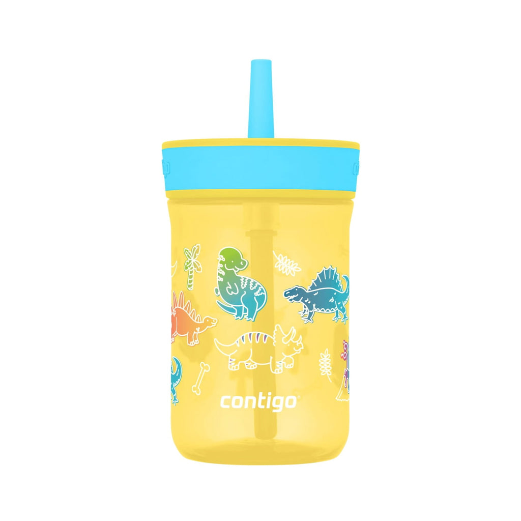 Contigo Kids Leighton Spill-Proof Tumbler with Straw, 14 oz, Yellow C080G