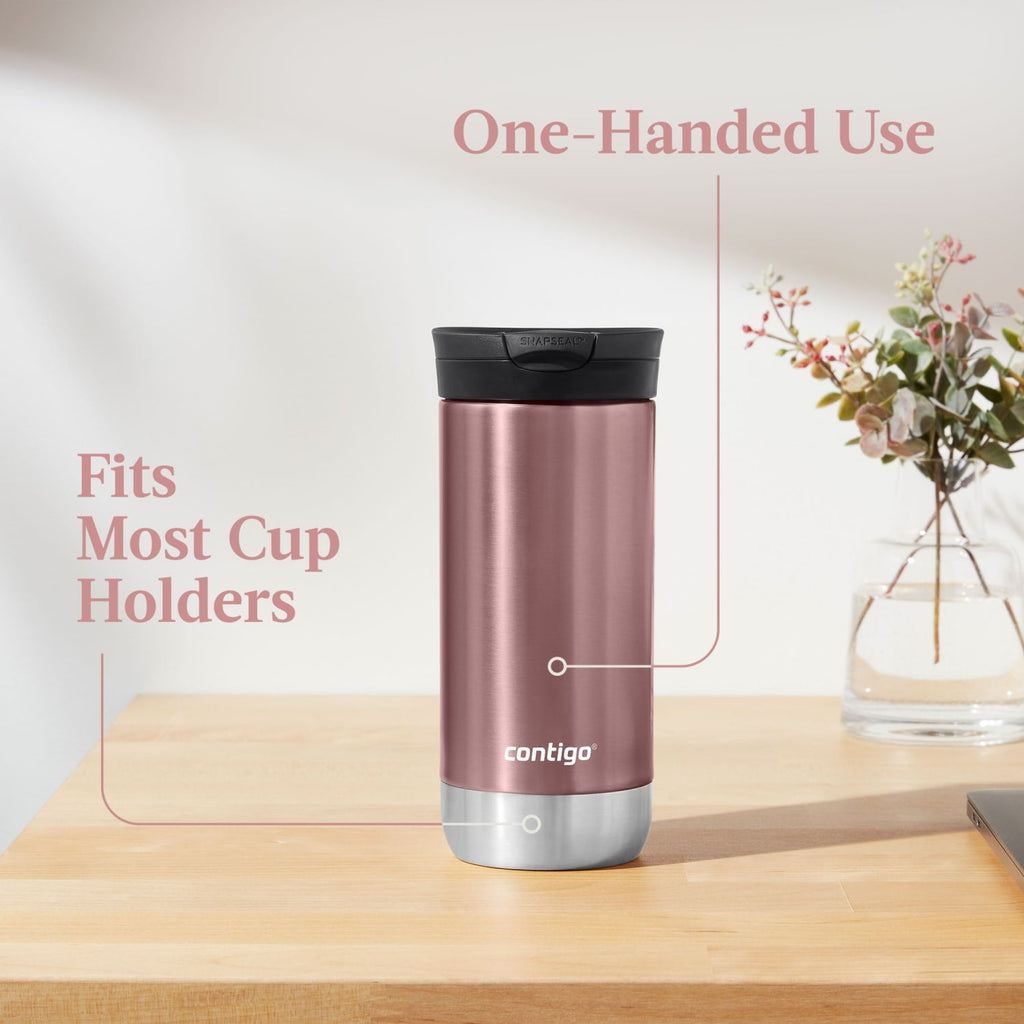 Contigo 16 oz. Huron 2.0 SnapSeal Stainless Steel Travel Mug - Licorice C001J