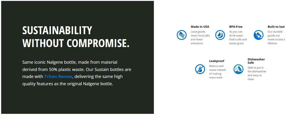 Nalgene 16oz Narrow Mouth Sustain Bottle C202W