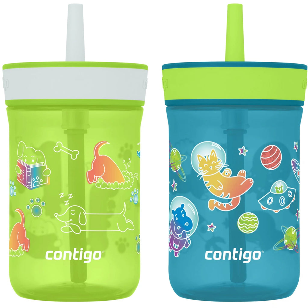 Contigo Kid's 14 oz. Leighton Tumbler 2-Pack - Dogs Doing Things/Spacecraft C110L