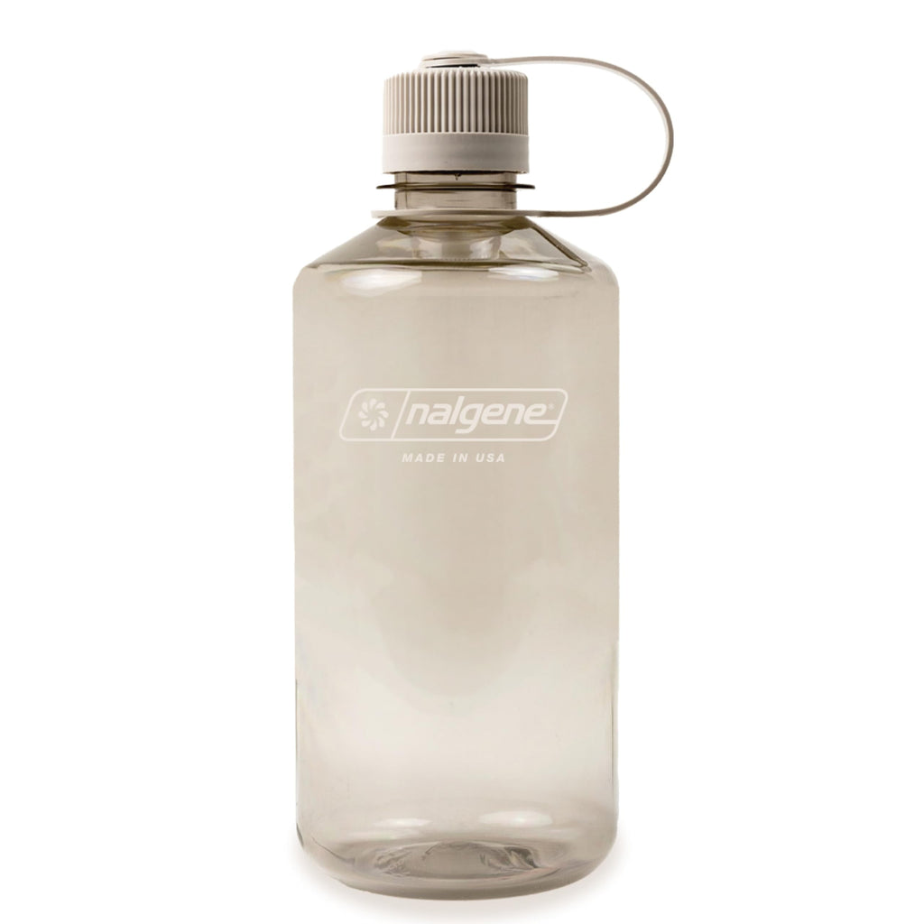 Nalgene Sustain Tritan BPA-Free Water Bottle Made with Material Derived from 50% Plastic Waste (using ISCC certified mass balance), 32 OZ, Narrow Mouth, Cotton C157K