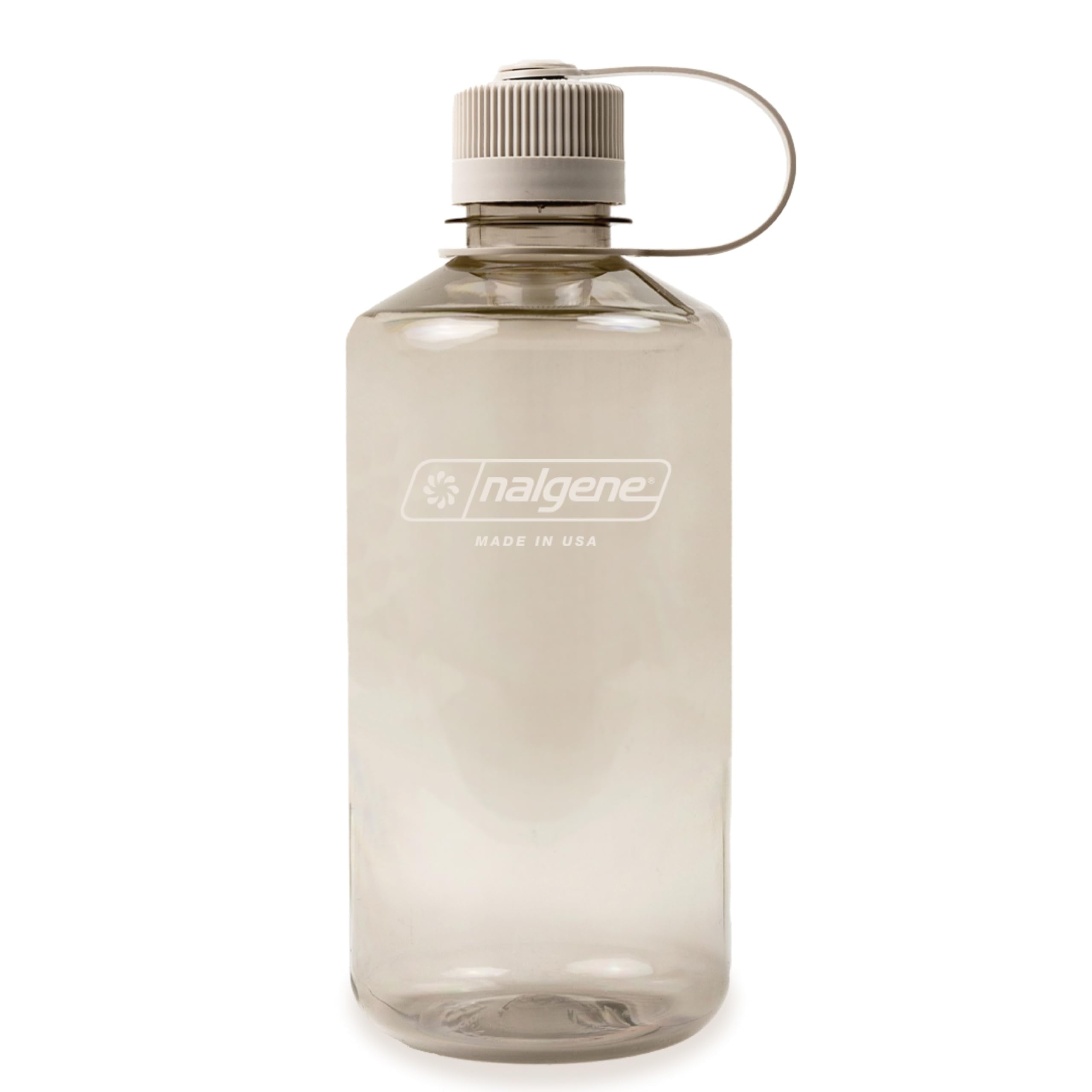 Nalgene Sustain Tritan BPA-Free Water Bottle Made with Material Derived from 50% Plastic Waste (using ISCC certified mass balance), 32 OZ, Narrow Mouth, Cotton C157K