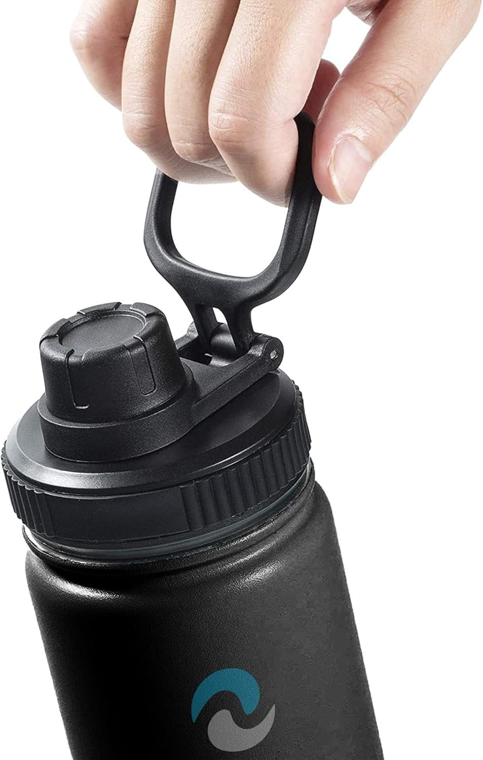 Hydraflow Wide Mouth Spout Twist Chug Nalgene Replacement Lid | Compatible with Nalgene 32 oz Wide Mouth Lid, Hydroflask &amp; Many  Top Water Bottle Brands Sizes 12 16 18 20 32 40 64 Oz C207X