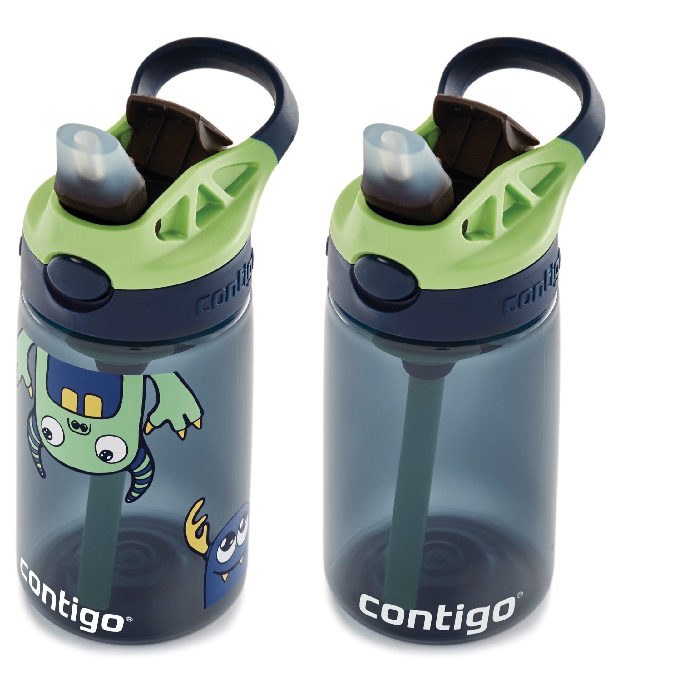 Contigo Kids 2-Pack Straw Water Bottle, 14 oz - Dinos/Sharks C057L