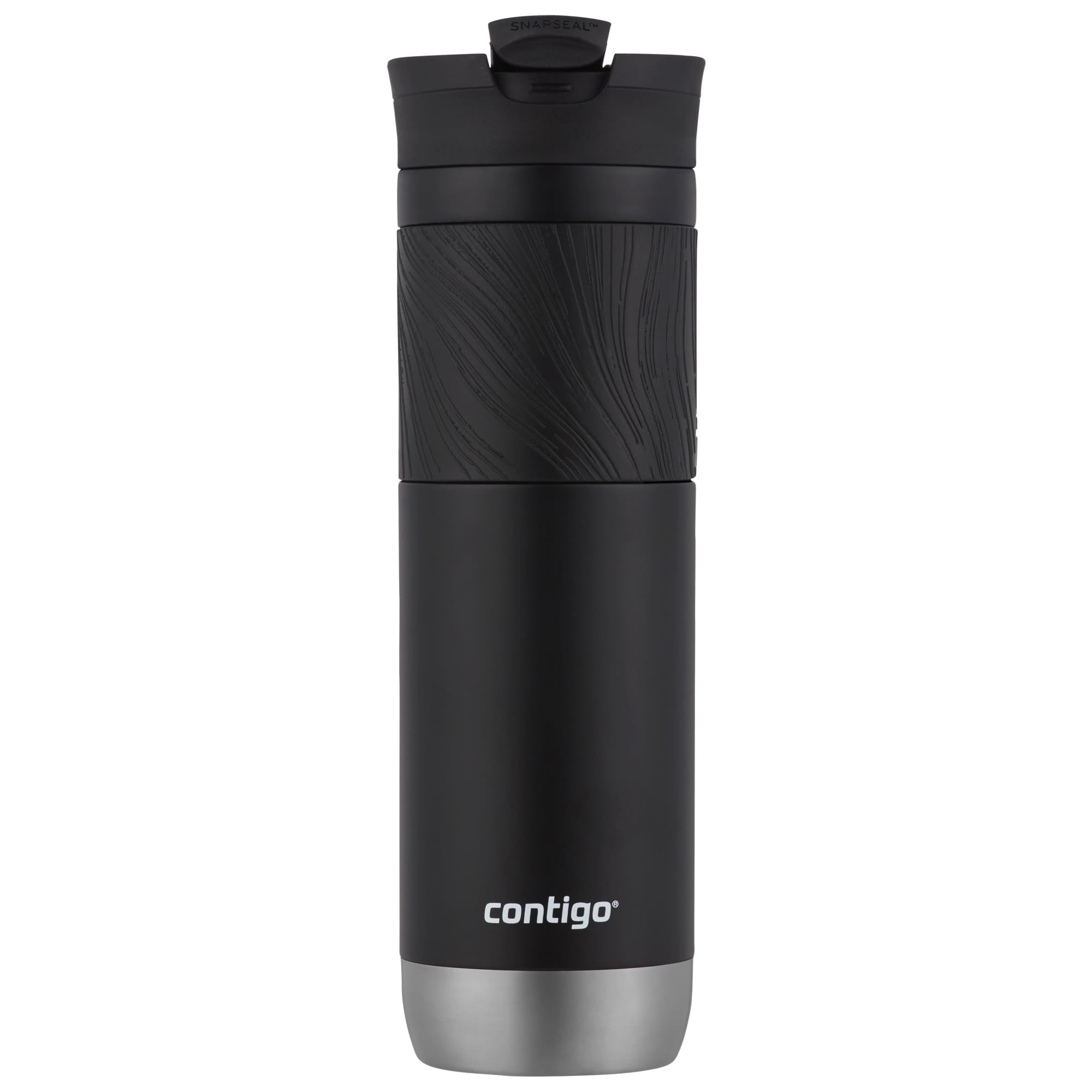 Contigo Byron 2.0 Stainless Steel Travel Mug with SNAPSEAL Lid and Grip in Black, 24 fl oz. C002M
