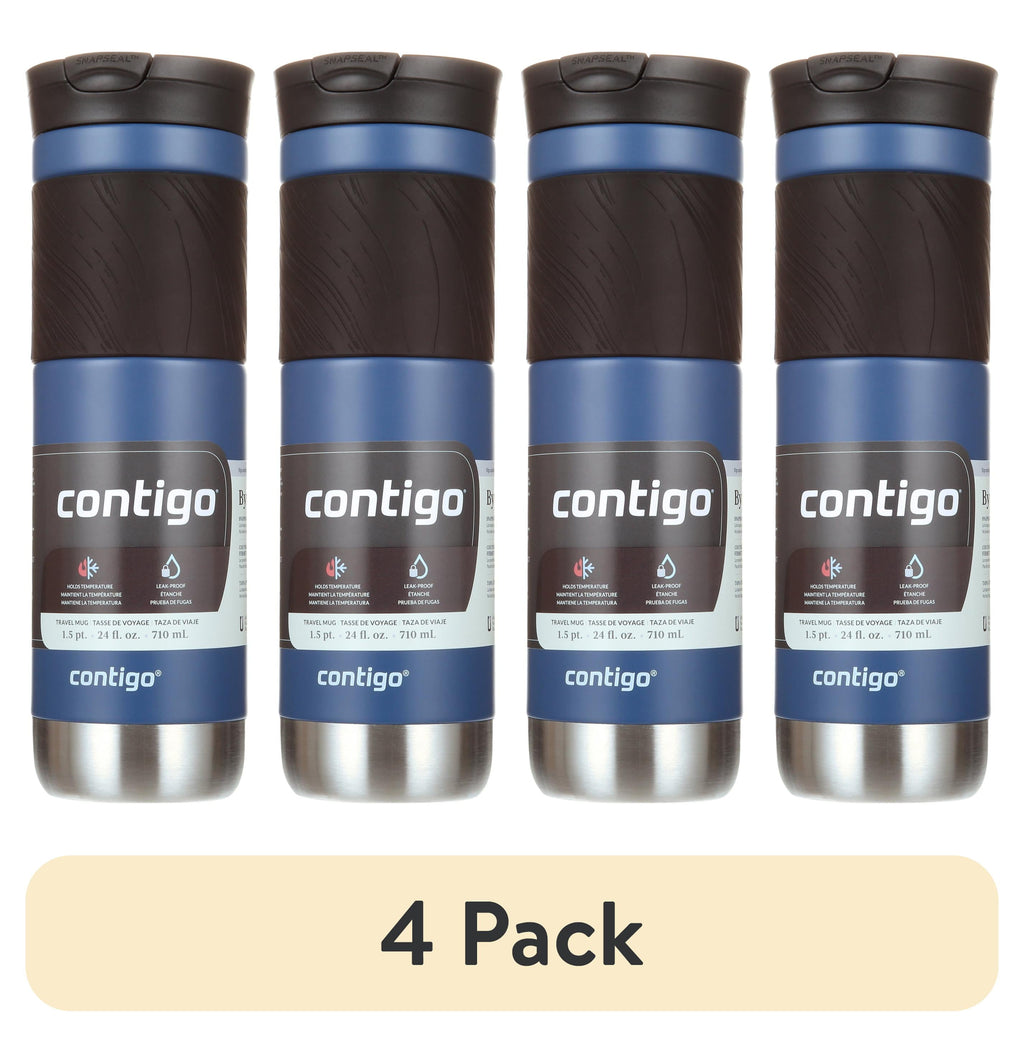Contigo Byron 2.0 Stainless Steel Travel Mug with SNAPSEAL Lid and Grip in Black, 24 fl oz. C002M