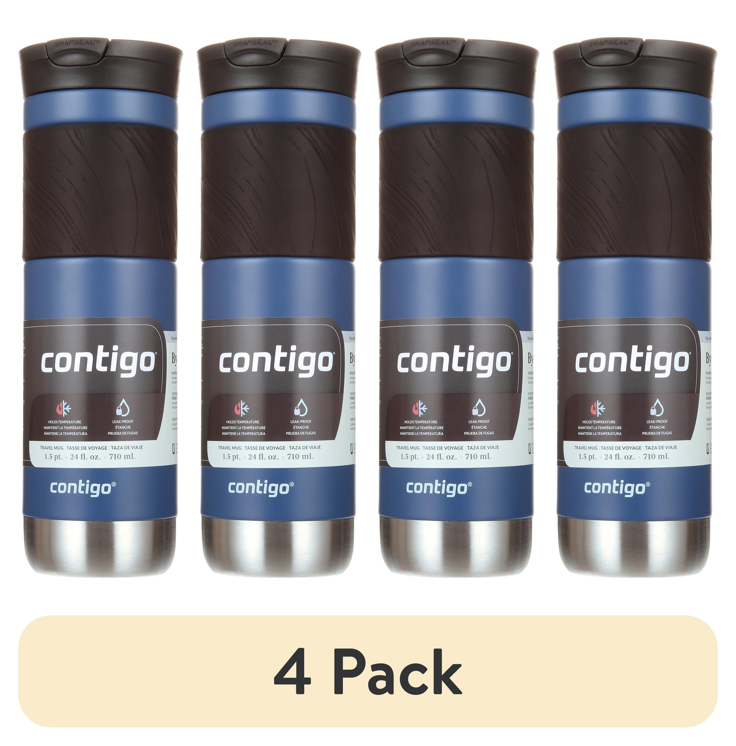 Contigo Byron 2.0 Stainless Steel Travel Mug with SNAPSEAL Lid and Grip in Black, 24 fl oz. C002M