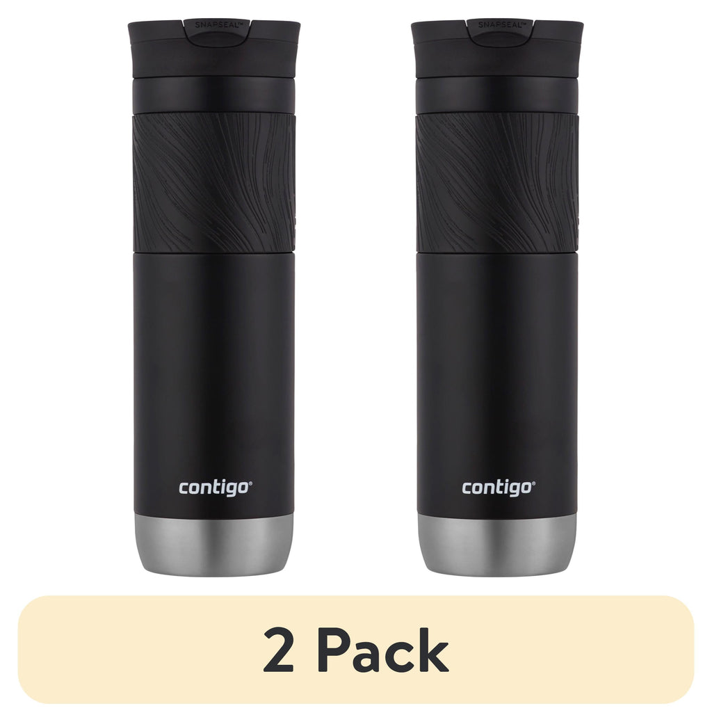 Contigo Byron 2.0 Stainless Steel Travel Mug with SNAPSEAL Lid and Grip in Black, 24 fl oz. C002M