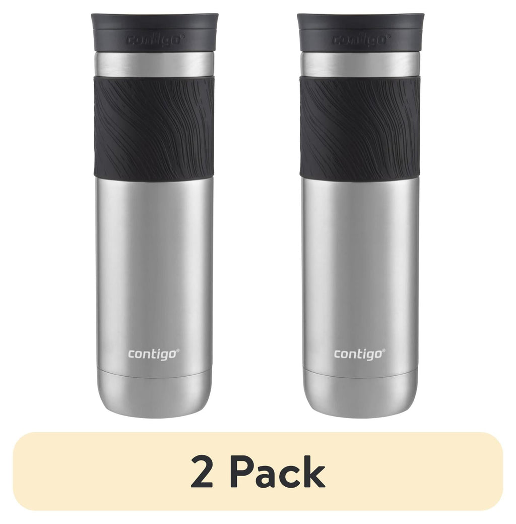 Contigo Byron 2.0 Stainless Steel Travel Mug with SNAPSEAL Lid and Grip in Black, 24 fl oz. C002M