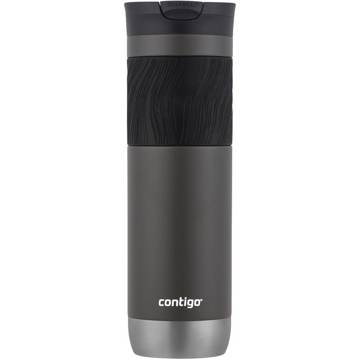Contigo Byron 2.0 Stainless Steel Travel Mug with SNAPSEAL Lid and Grip in Black, 24 fl oz. C002M