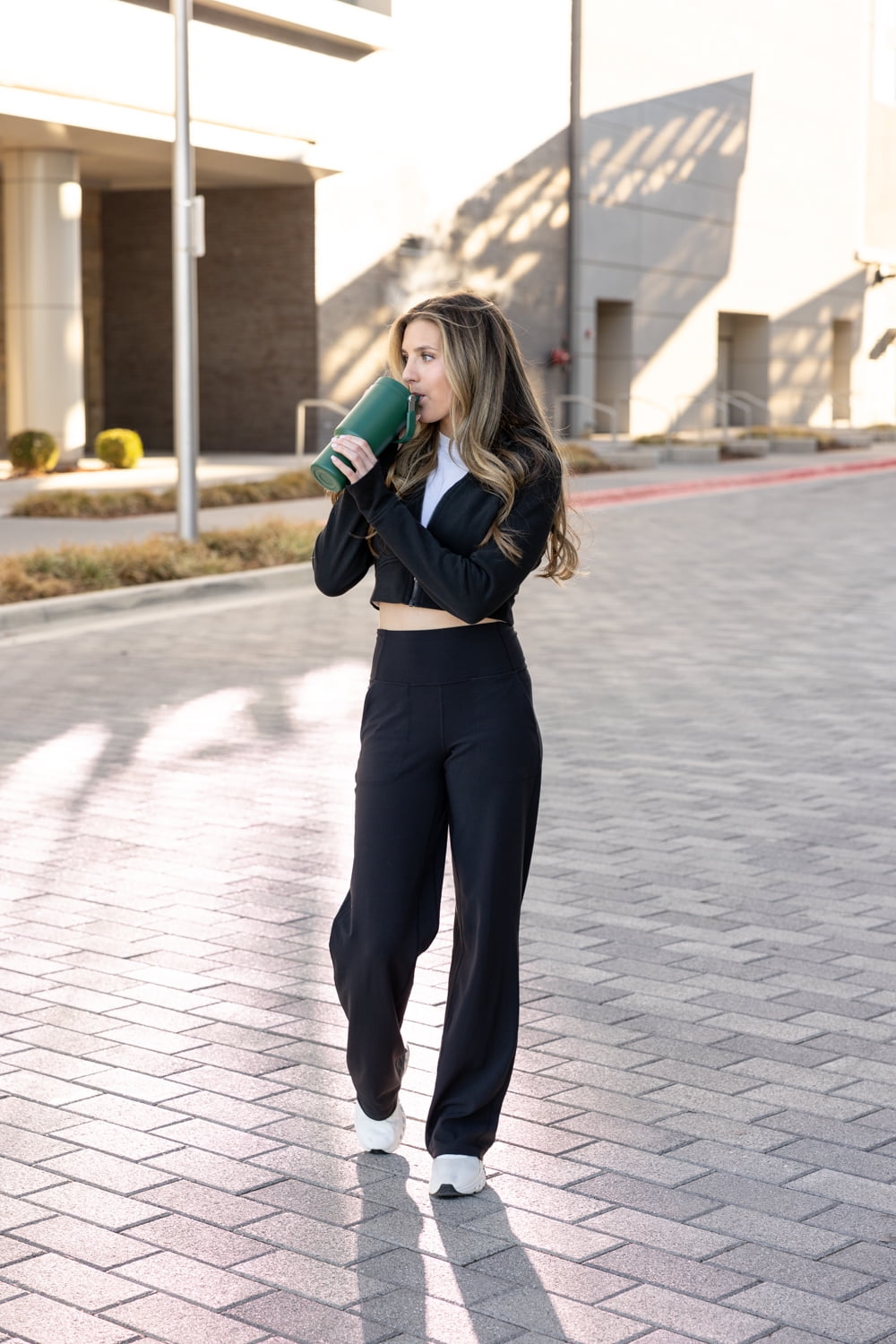Simple Modern 30 fl oz Insulated Stainless Steel Trek Pivot Tumbler with Straw Lid and Top Handle|Forest C400S