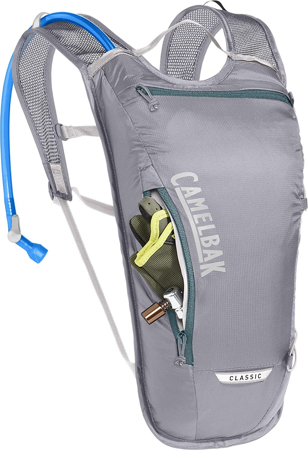 CamelBak Classic Light Bike Hydration Pack 70oz, Gunmetal/Hydro C259U