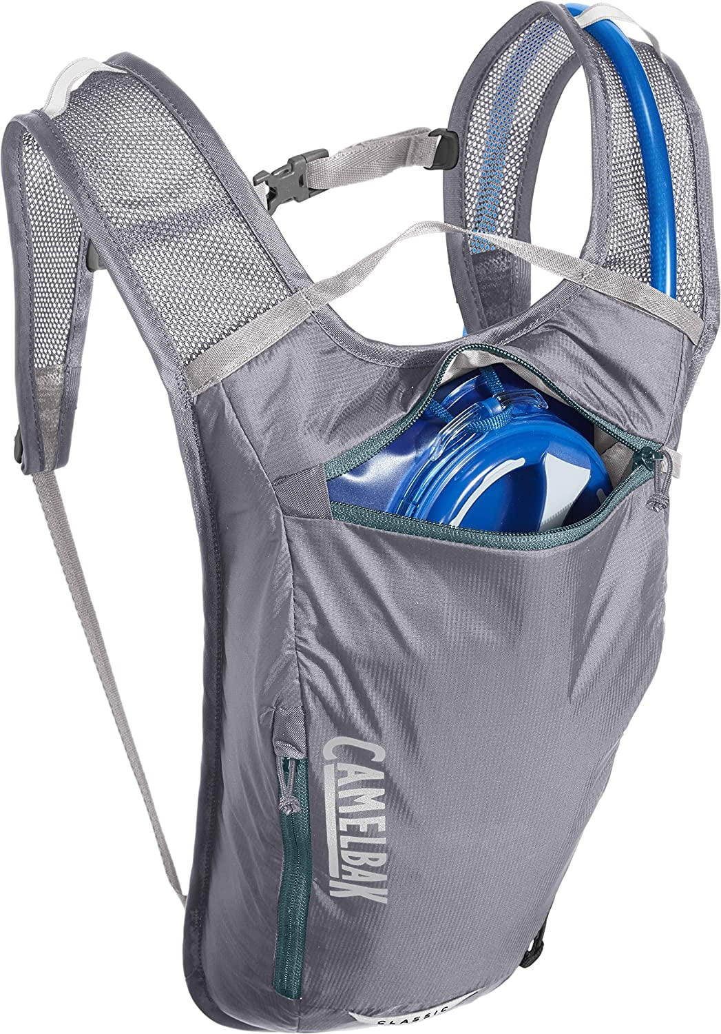 CamelBak Classic Light Bike Hydration Pack 70oz, Gunmetal/Hydro C259U