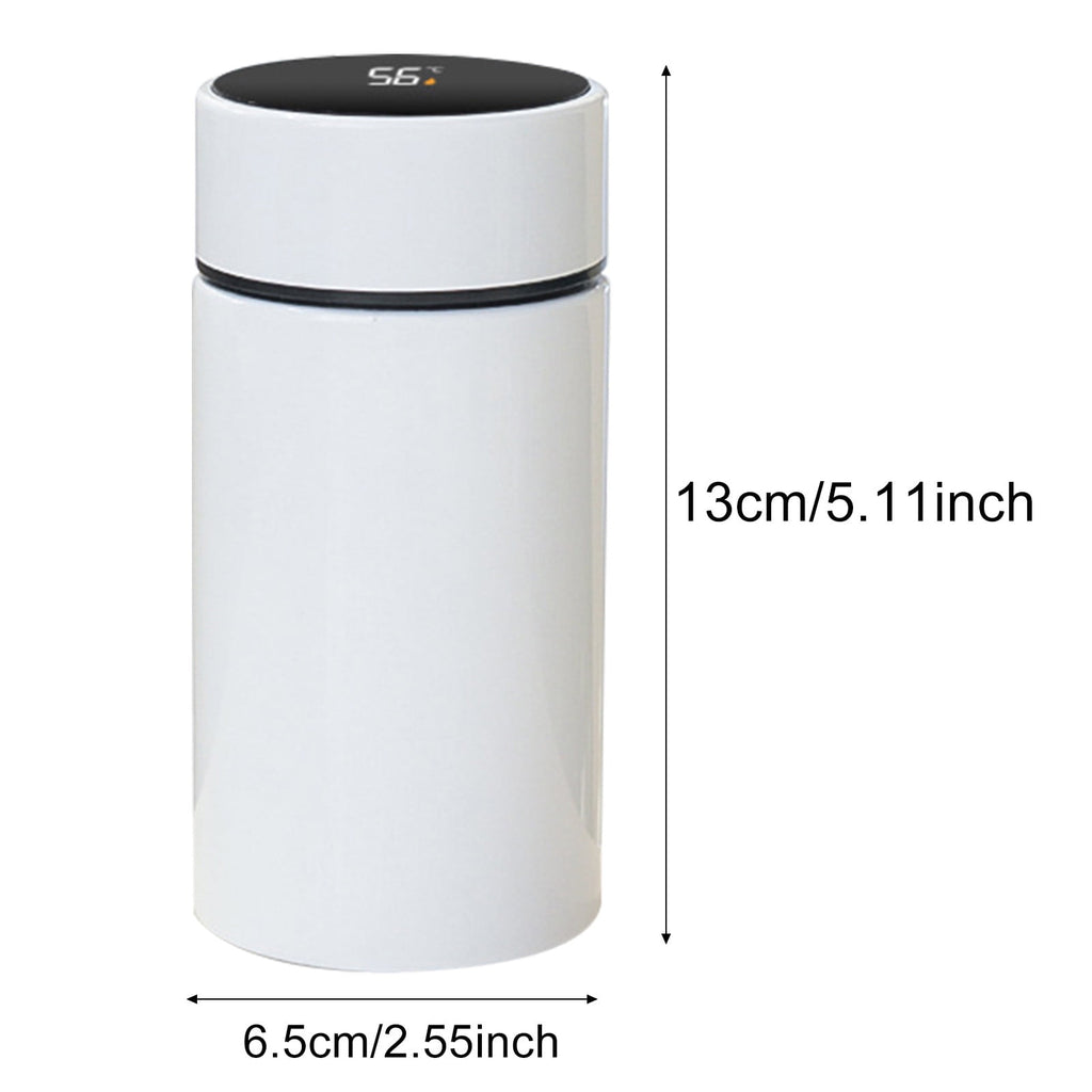 Stainless Steel Insulation Cup Cute Mini Portable Children Student Water Bottle Coffee Travel Mug LED Temperature Display Double Walled Vacuum Long Lasting Insulation C054T