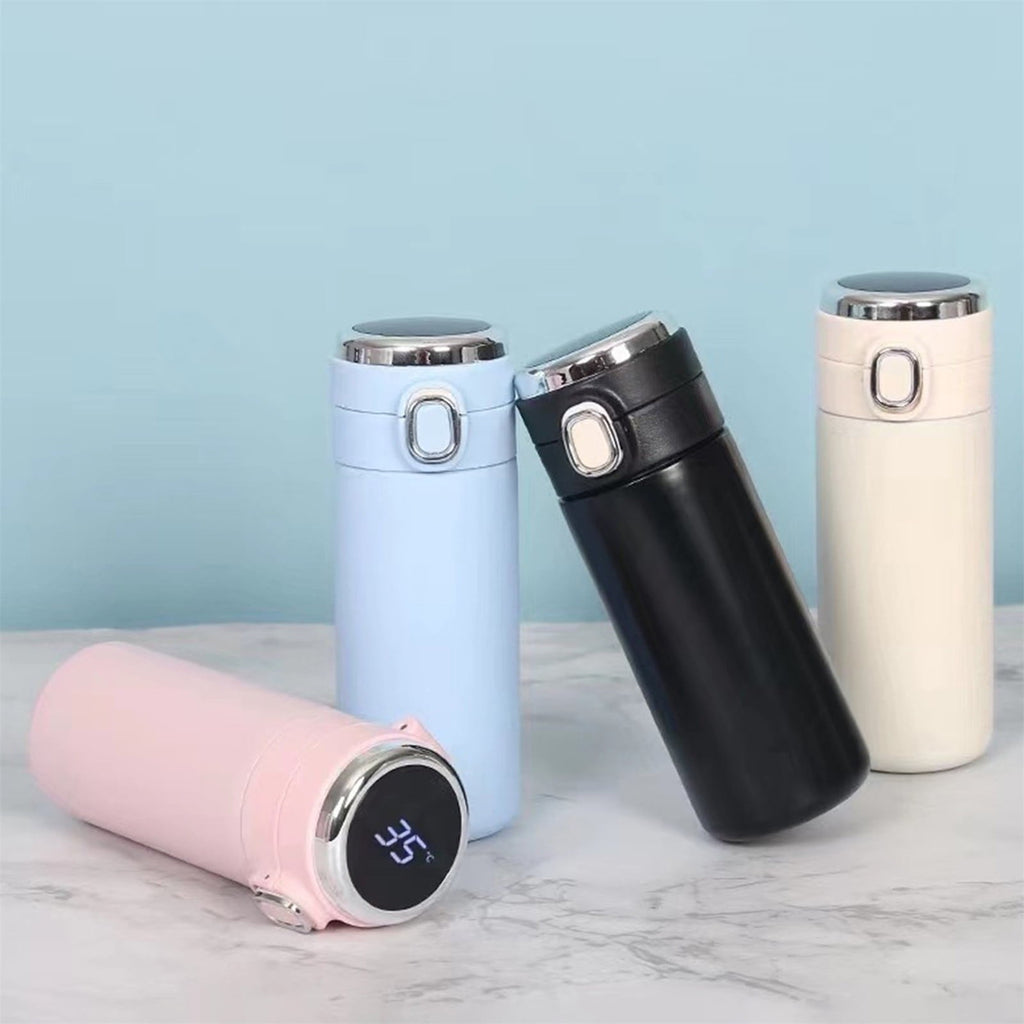 Stainless Steel Insulation Cup Cute Mini Portable Children Student Water Bottle Coffee Travel Mug LED Temperature Display Double Walled Vacuum Long Lasting Insulation C054T