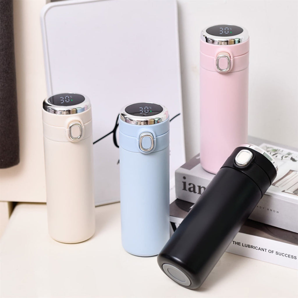 Stainless Steel Insulation Cup Cute Mini Portable Children Student Water Bottle Coffee Travel Mug LED Temperature Display Double Walled Vacuum Long Lasting Insulation C054T