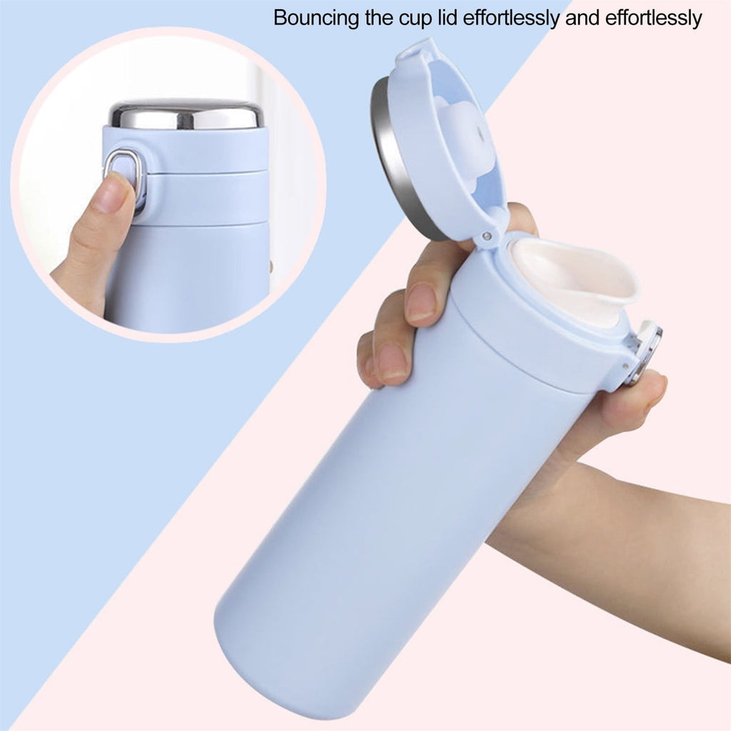 Stainless Steel Insulation Cup Cute Mini Portable Children Student Water Bottle Coffee Travel Mug LED Temperature Display Double Walled Vacuum Long Lasting Insulation C054T
