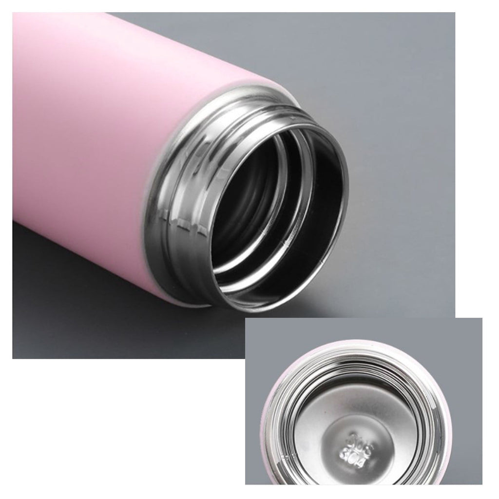 Stainless Steel Insulation Cup Cute Mini Portable Children Student Water Bottle Coffee Travel Mug LED Temperature Display Double Walled Vacuum Long Lasting Insulation C054T