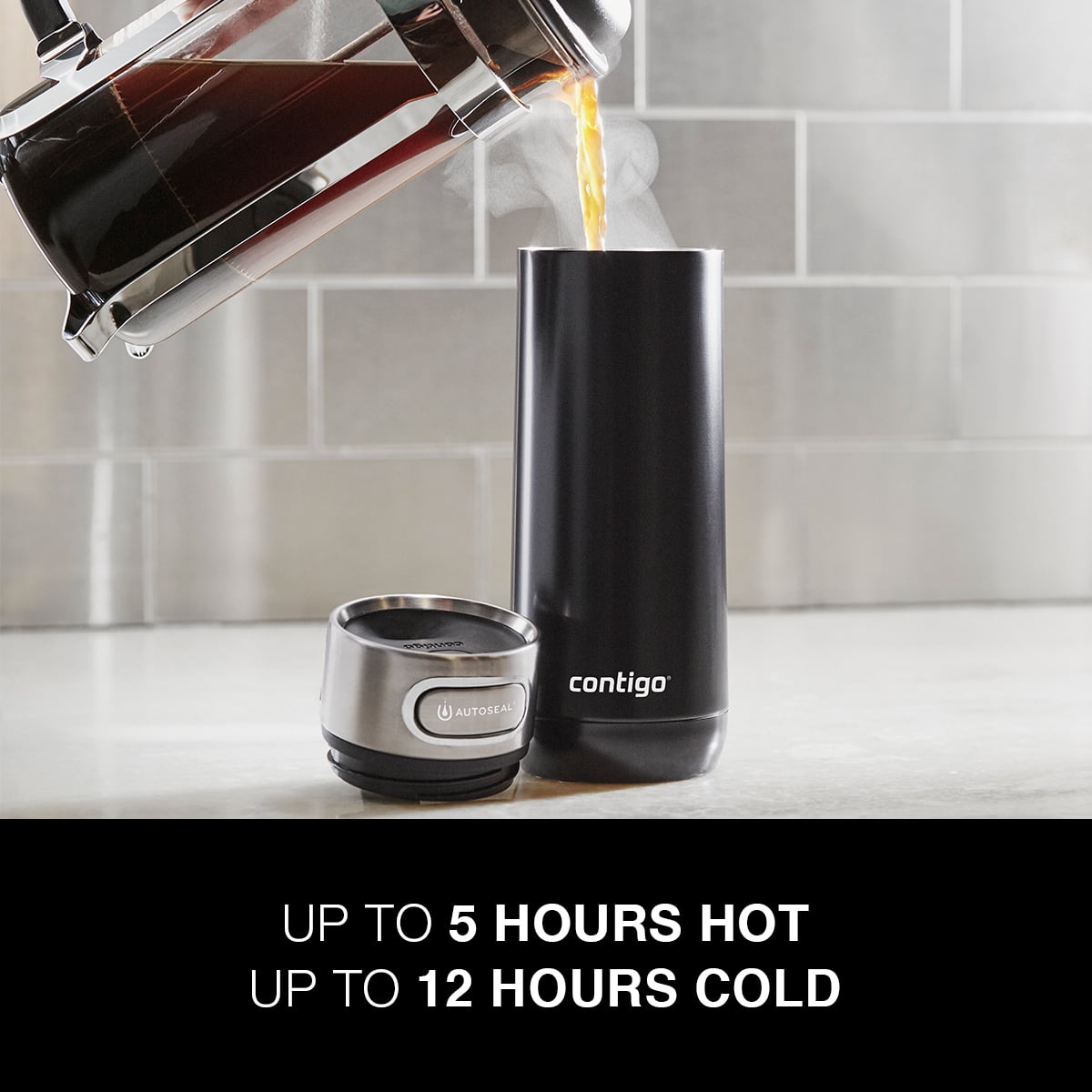 Contigo Luxe Stainless Steel Travel Mug with AUTOSEAL Lid Monaco, 16 fl oz. C067K