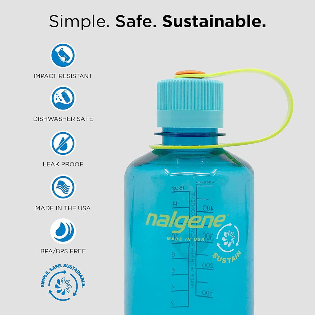Nalgene Sustain 16 oz. Narrow Mouth Water Bottle - Cornflower Blue C141V