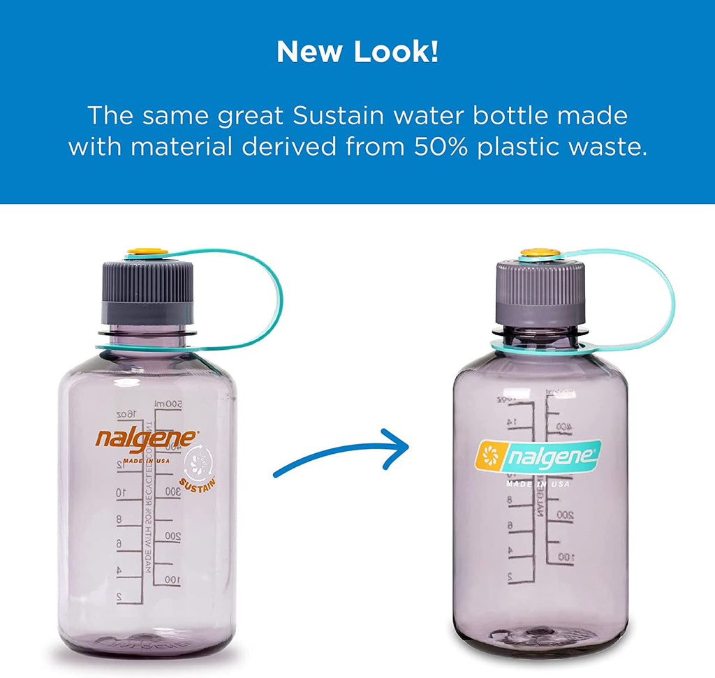 Nalgene Sustain 16 oz. Narrow Mouth Water Bottle - Cornflower Blue C141V