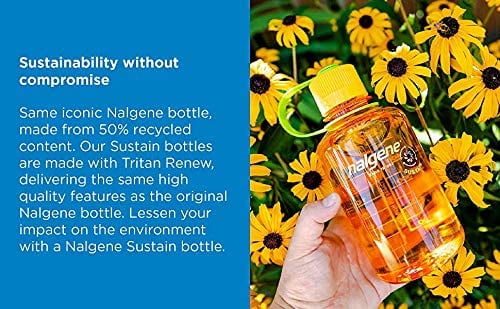 Nalgene Sustain 16 oz. Narrow Mouth Water Bottle - Cornflower Blue C141V