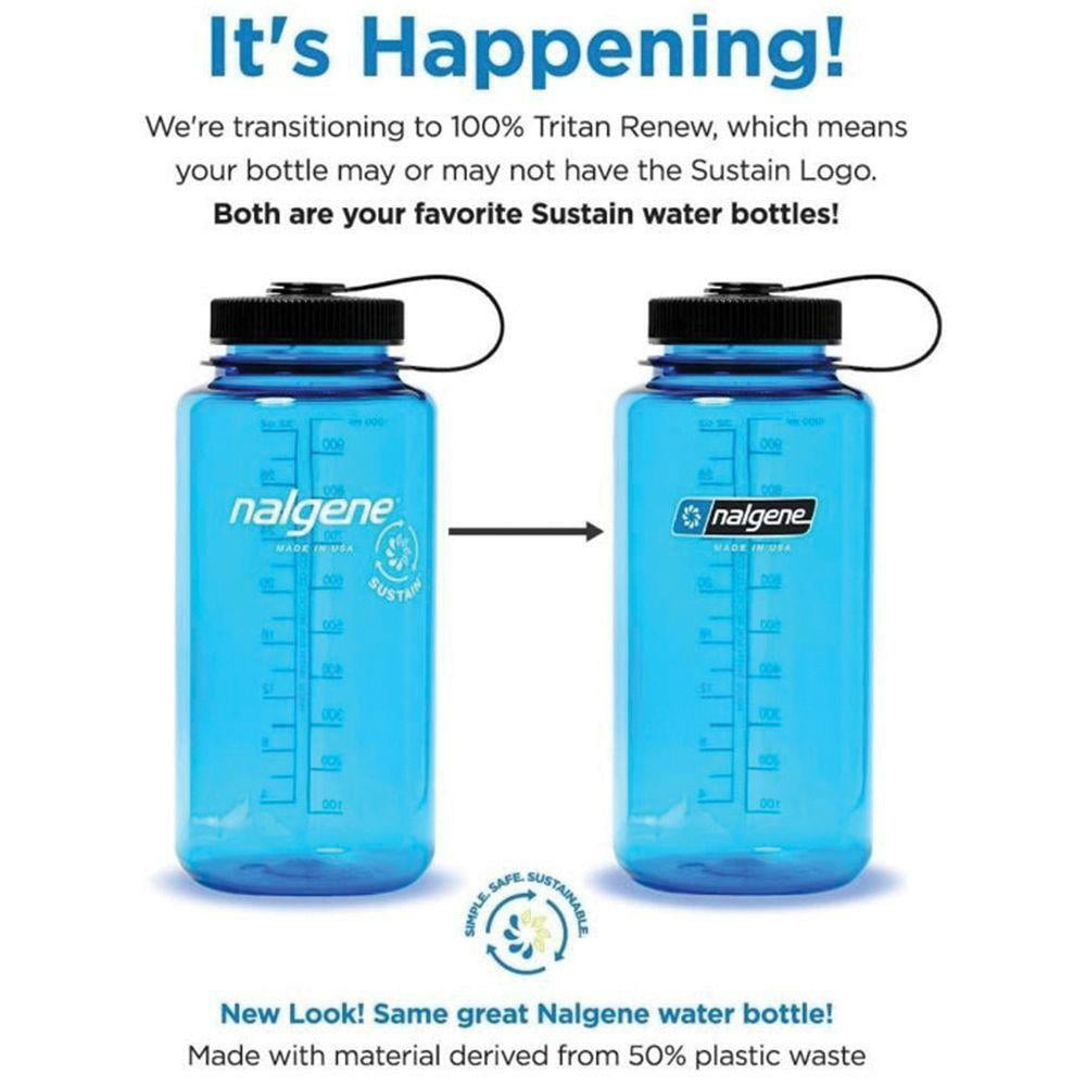 Nalgene Sustain 16 oz. Narrow Mouth Water Bottle - Cornflower Blue C141V