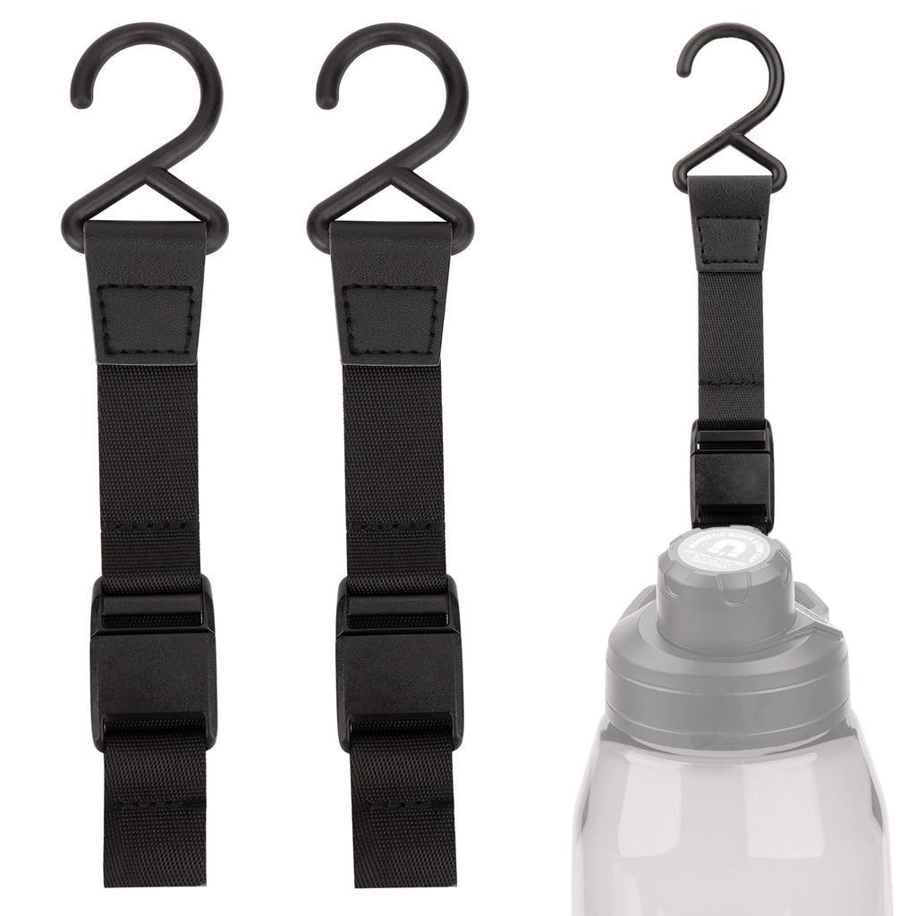 Linkidea 2 Pack Fence Hooks for Sport Water Bottle, Compatible with CamelBak Chute Mag Steel/Tritan 20/24/25/32/40/50oz, S Shaped Hook Hanger Magnetic Buckle for Outdoor Sports Camping C380X