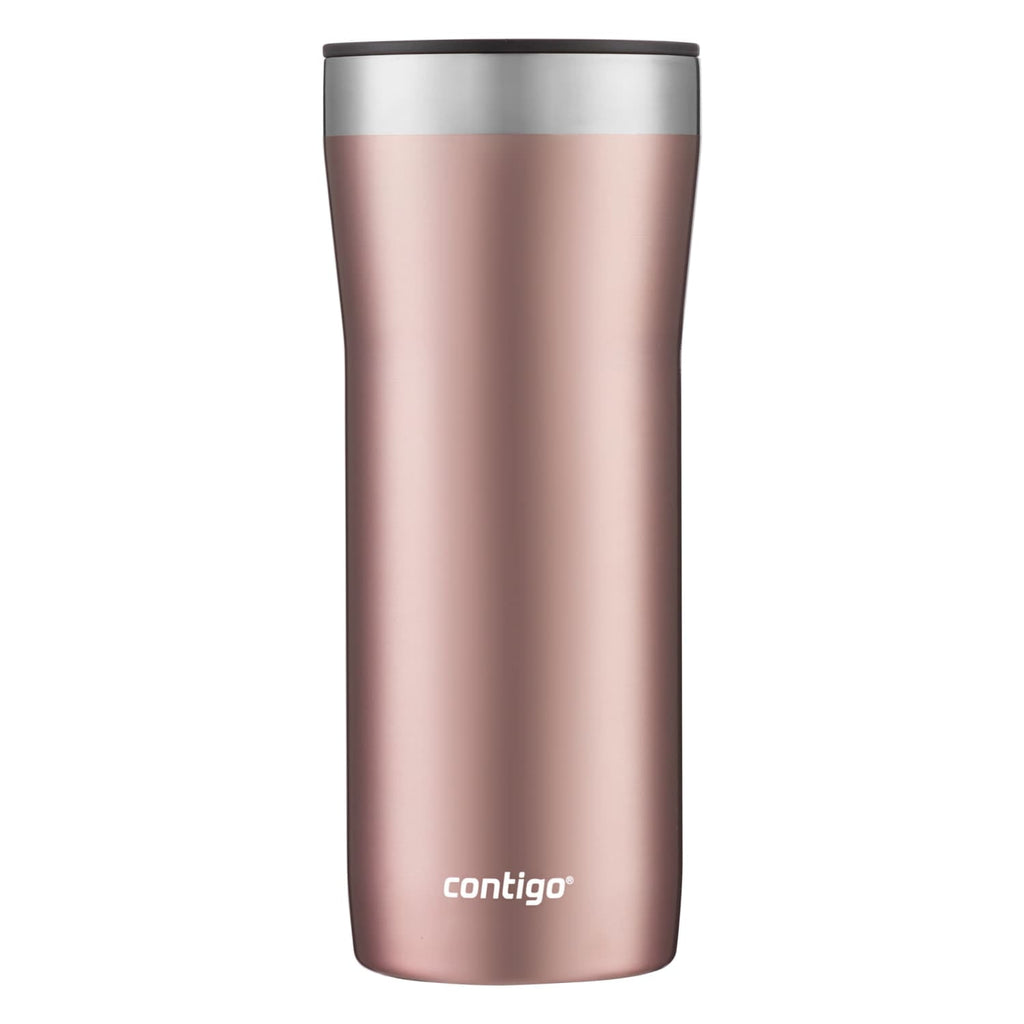 Contigo Streeterville Stainless Steel Tumbler with Plastic Straw and Splash-Proof Lid, Licorice, 32 fl. oz C122Z