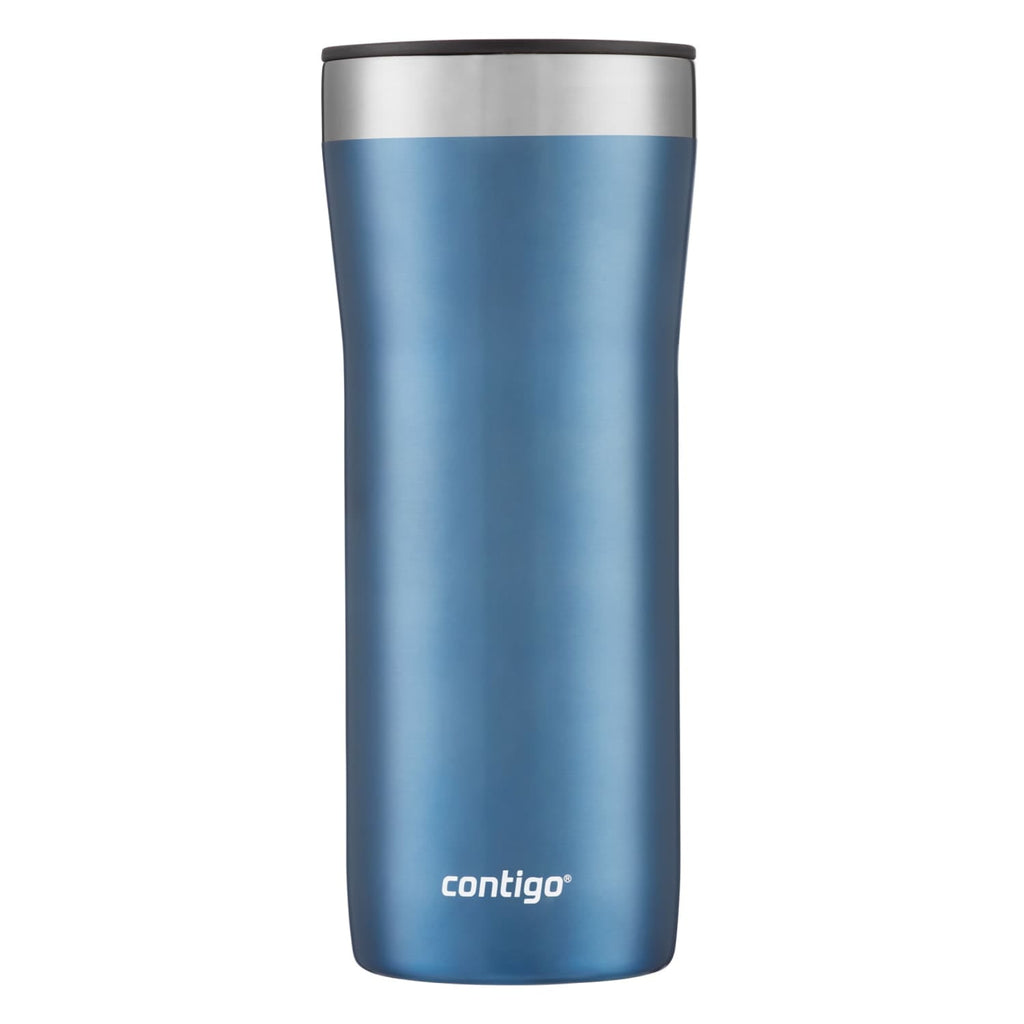 Contigo Streeterville Stainless Steel Tumbler with Plastic Straw and Splash-Proof Lid, Licorice, 32 fl. oz C122Z