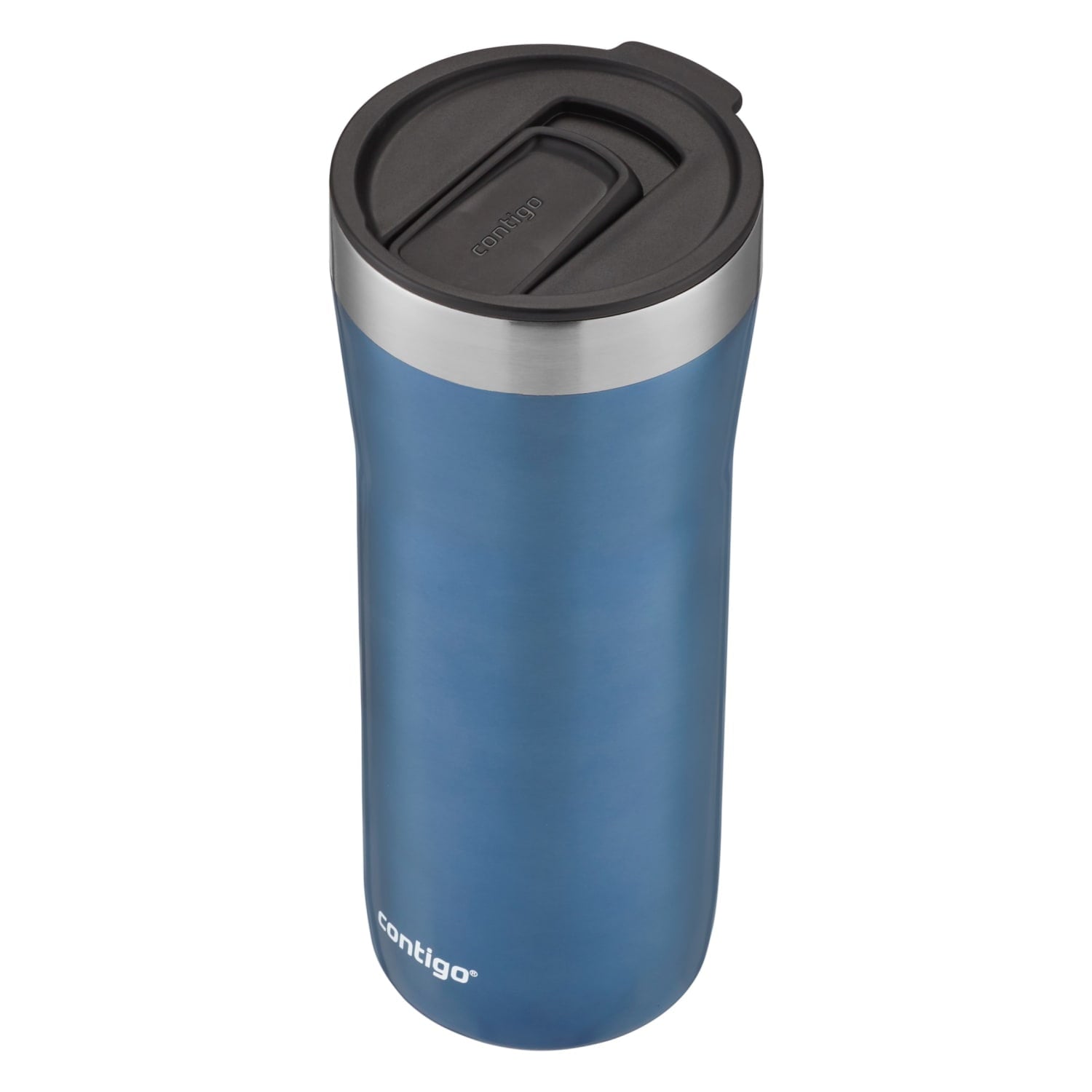 Contigo Streeterville Stainless Steel Tumbler with Plastic Straw and Splash-Proof Lid, Licorice, 32 fl. oz C122Z