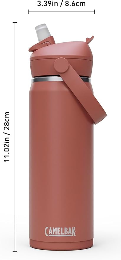 CamelBak Thrive™ Flip Straw Insulated Stainless Steel Water Bottle, 20oz, Moss C363M